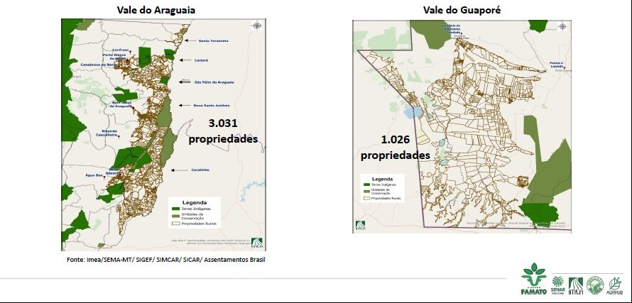 Areas afetadas