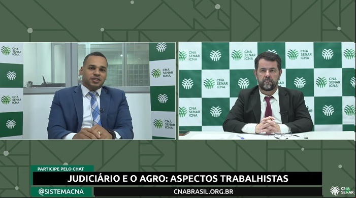 Assessores jurídicos da CNA, Welber Santos e Luiz Fabiano